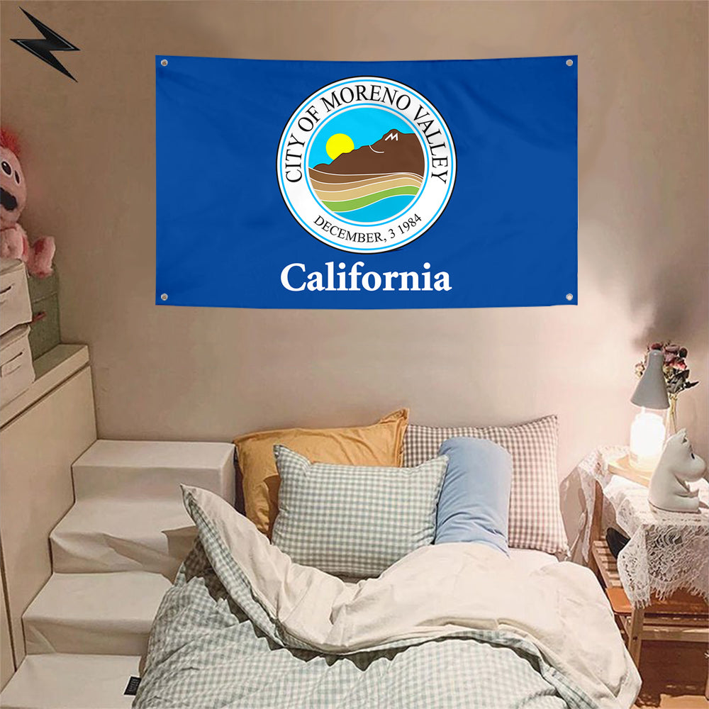 Fyon Moreno Valley, California Flag Banner