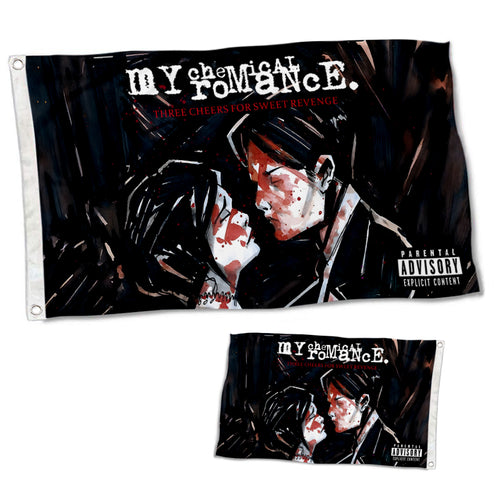 Fyon Double-sided My Chemica Romance Flag Three Cheers For Sweet Revenge Flags Banner