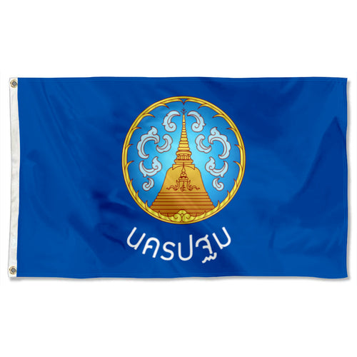 Fyon Double-sided Nakhon Pathom Province, Thailand Flag Banner