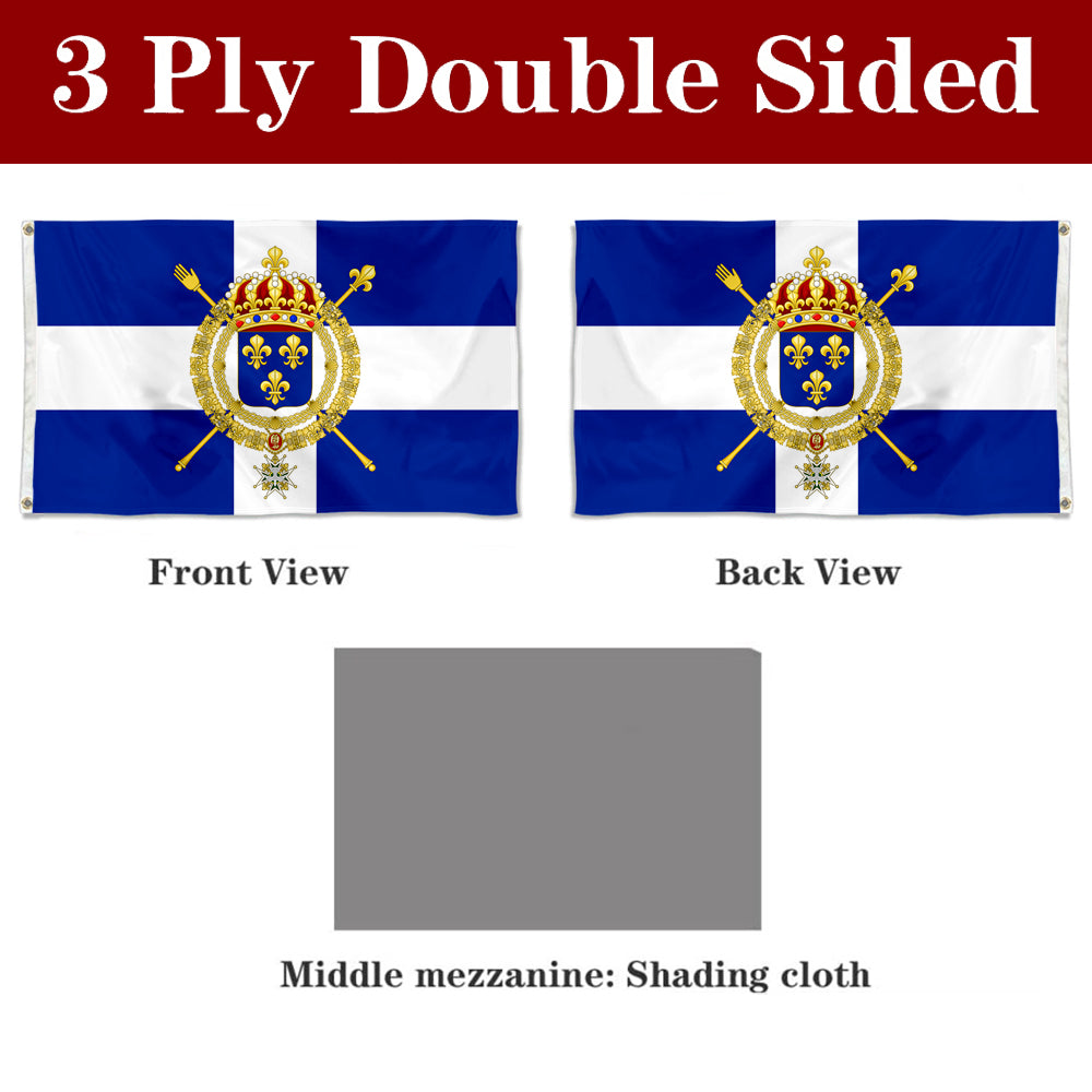 Fyon Naval of the Kingdom of France (Civil Ensign) Flag Banner