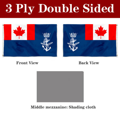 Fyon Naval Auxiliary Jack of Canada Flag Banner