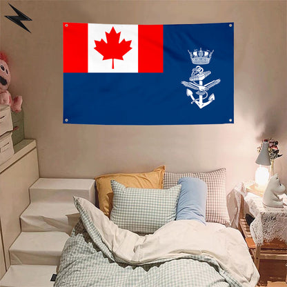 Fyon Naval Auxiliary Jack of Canada Flag Banner