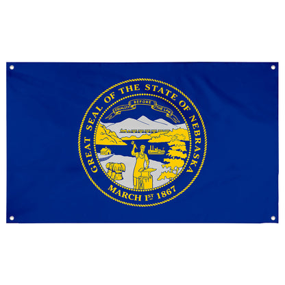 Fyon Nebraska Flag Banner