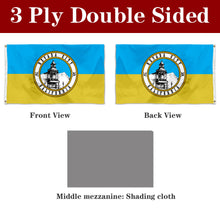 Fyon Double-sided Nevada City, California Flag Banner