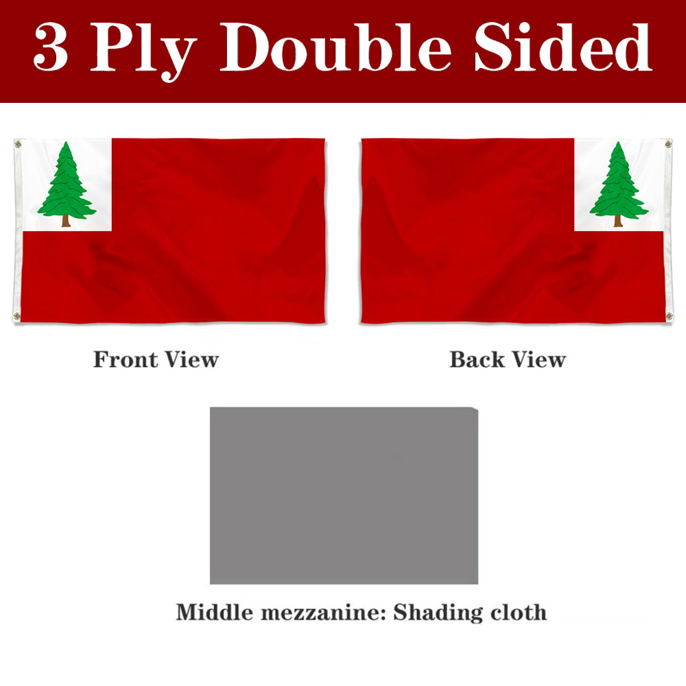 Fyon New England Pine Flag Banner