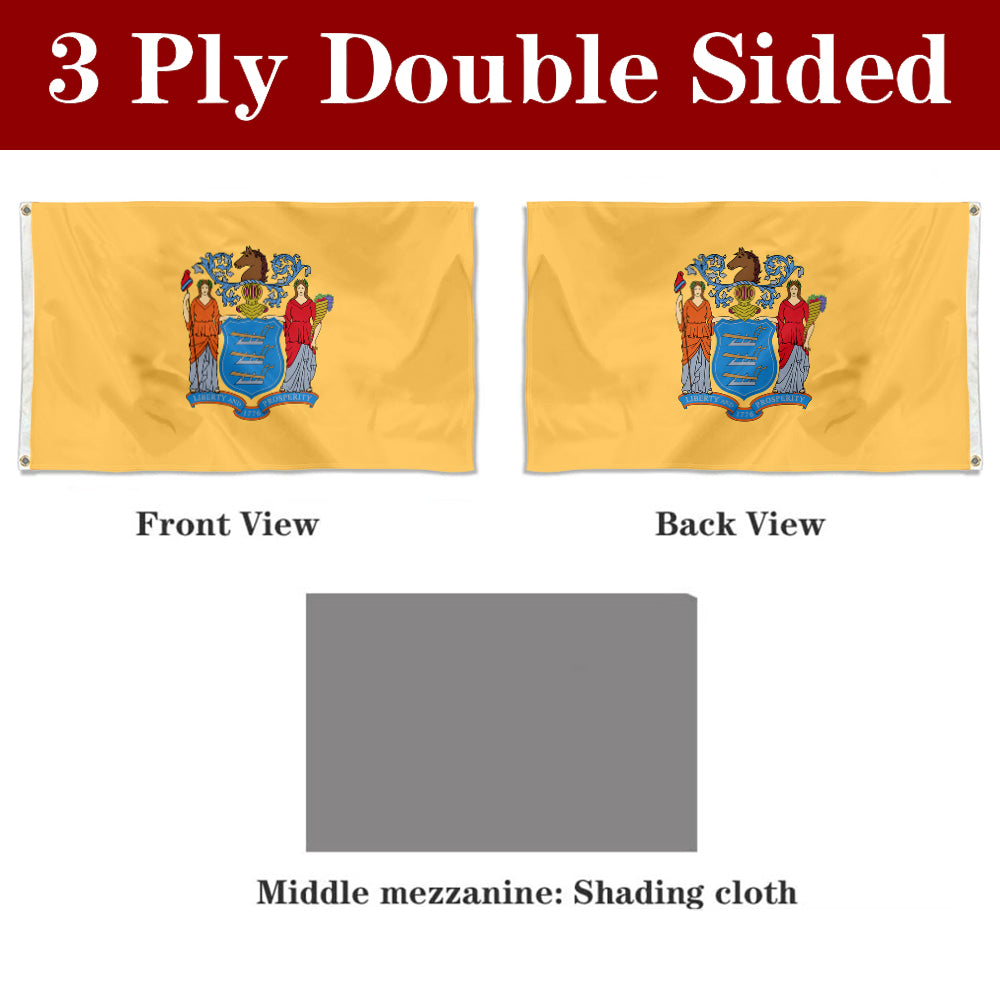 Fyon New Jersey Flag Banner