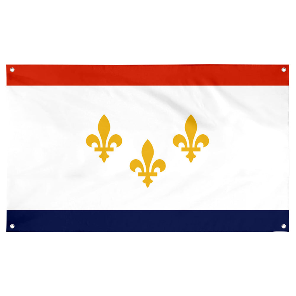 Fyon Louisiana banner city of New Orleans Flag
