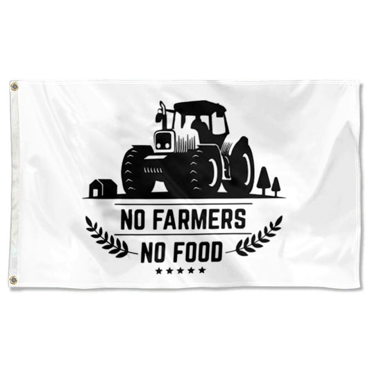 Fyon No Farmers No Food Flag  Indoor and outdoor banner