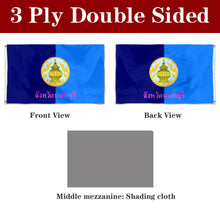 Fyon Double-sided Nonthaburi Province, Thailand Flag Banner