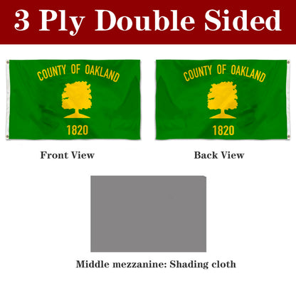 Fyon Oakland County, Michigan Flag Banner