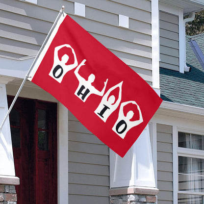 Fyon Ohio State Saturdays Flag lndoor and outdoor Banner