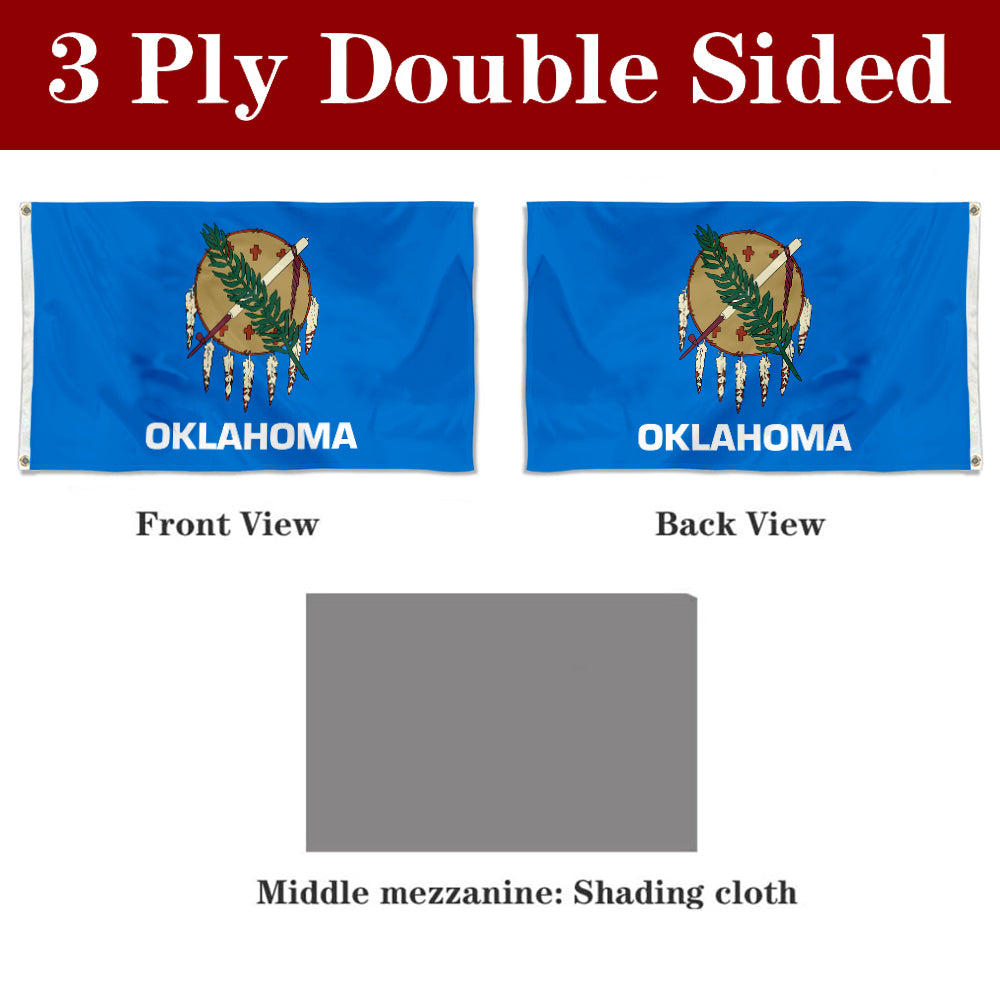 Fyon Oklahoma Flag Banner