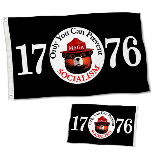 Fyon Double-sided Only You Can Prevent Socialism 1776 Flag Flags Banner