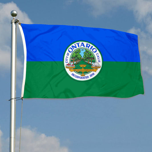 Fyon Ontario, California Flag Banner