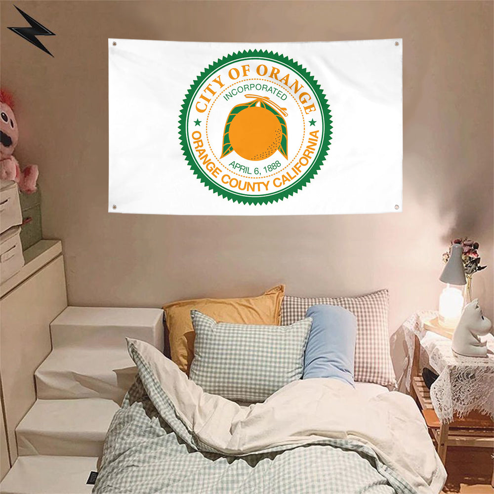 Fyon Orange, California Flag Banner