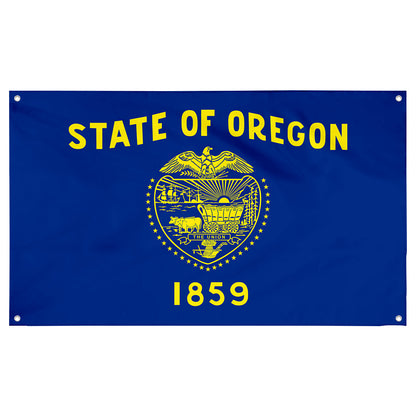 Fyon State of Oregon 1859 Flag Banner