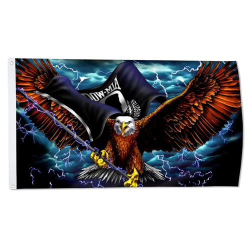 Fyon POW MIA Eagle Flag Indoor and outdoor banner