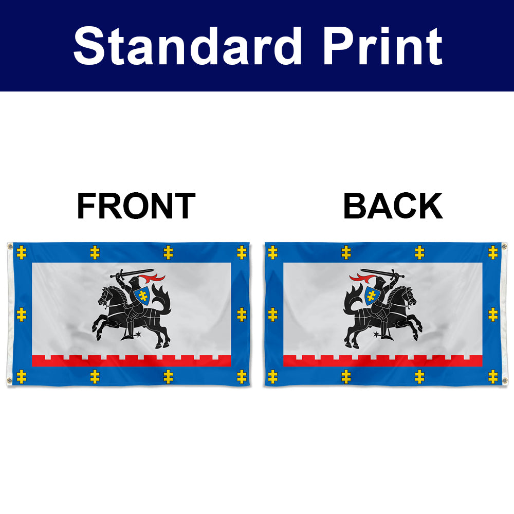 Fyon Double-sided Panevezys County, Lithuania Flag Banner