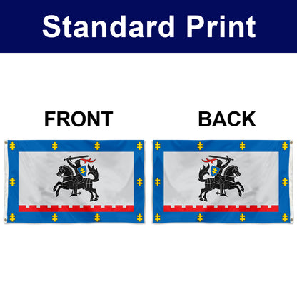 Fyon Double-sided Panevezys County, Lithuania Flag Banner