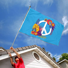 Fyon Peace and Flower Flag Banner