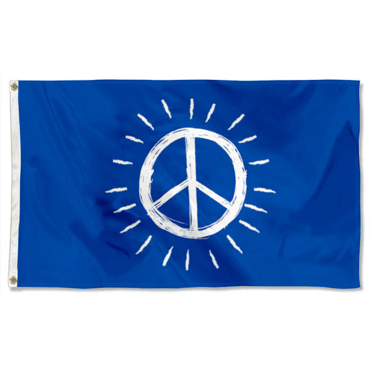 Fyon Peace Blue Flag  indoor and outdoor Banner