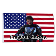 Fyon Pedro Pascal The Mandalorian USA Flag Indoor and outdoor banner