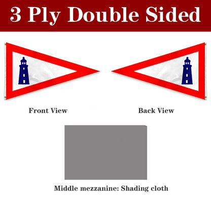 Fyon Pennant of a United States Lighthouse Service vessel Flag Banner