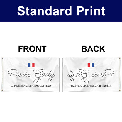 Fyon Pierre Gasly Shirt with Grommet Flag Banner