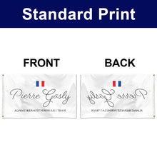 Fyon Double-sided Pierre Gasly Shirt with Grommet Flag Banner