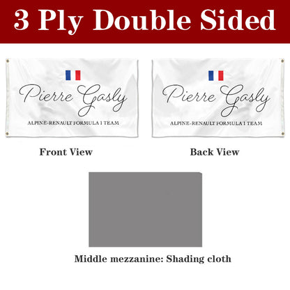 Fyon Pierre Gasly Shirt with Grommet Flag Banner