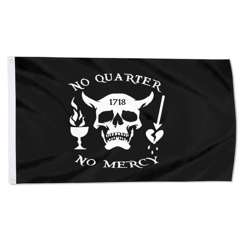 Fyon Pirate No Quarter No Mercy Flag Indoor and outdoor banner