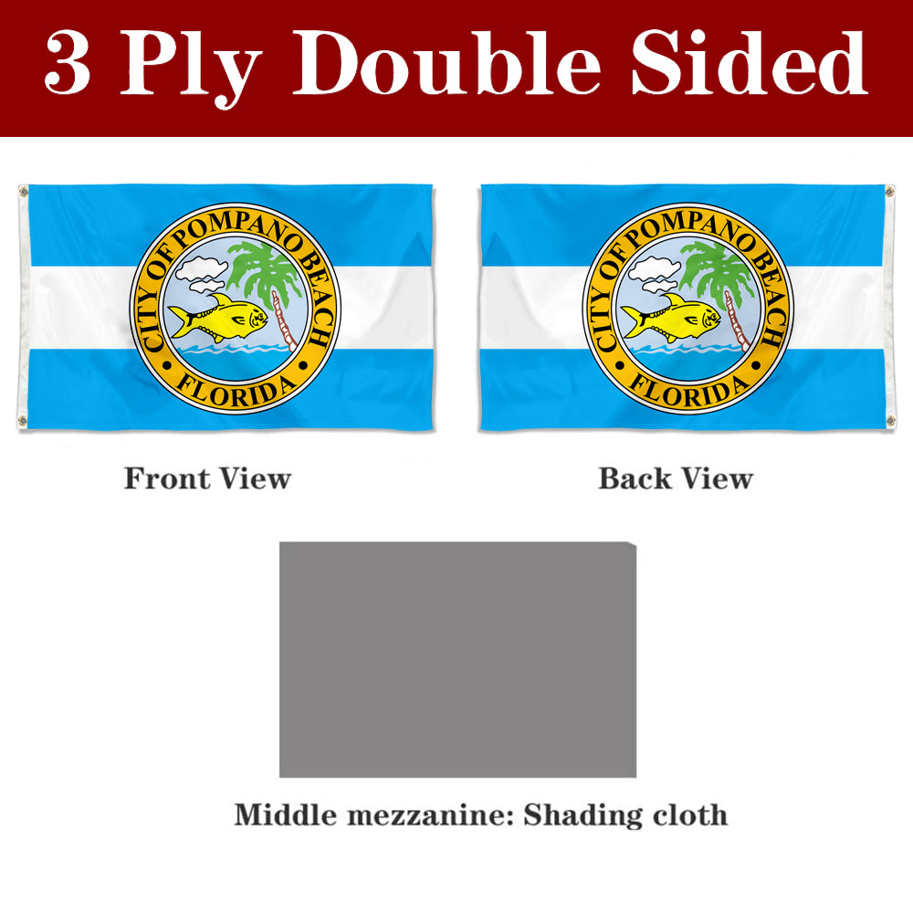 Fyon of Pompano Beach flag, Florida banner