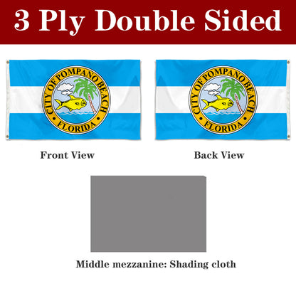 Fyon of Pompano Beach flag, Florida banner