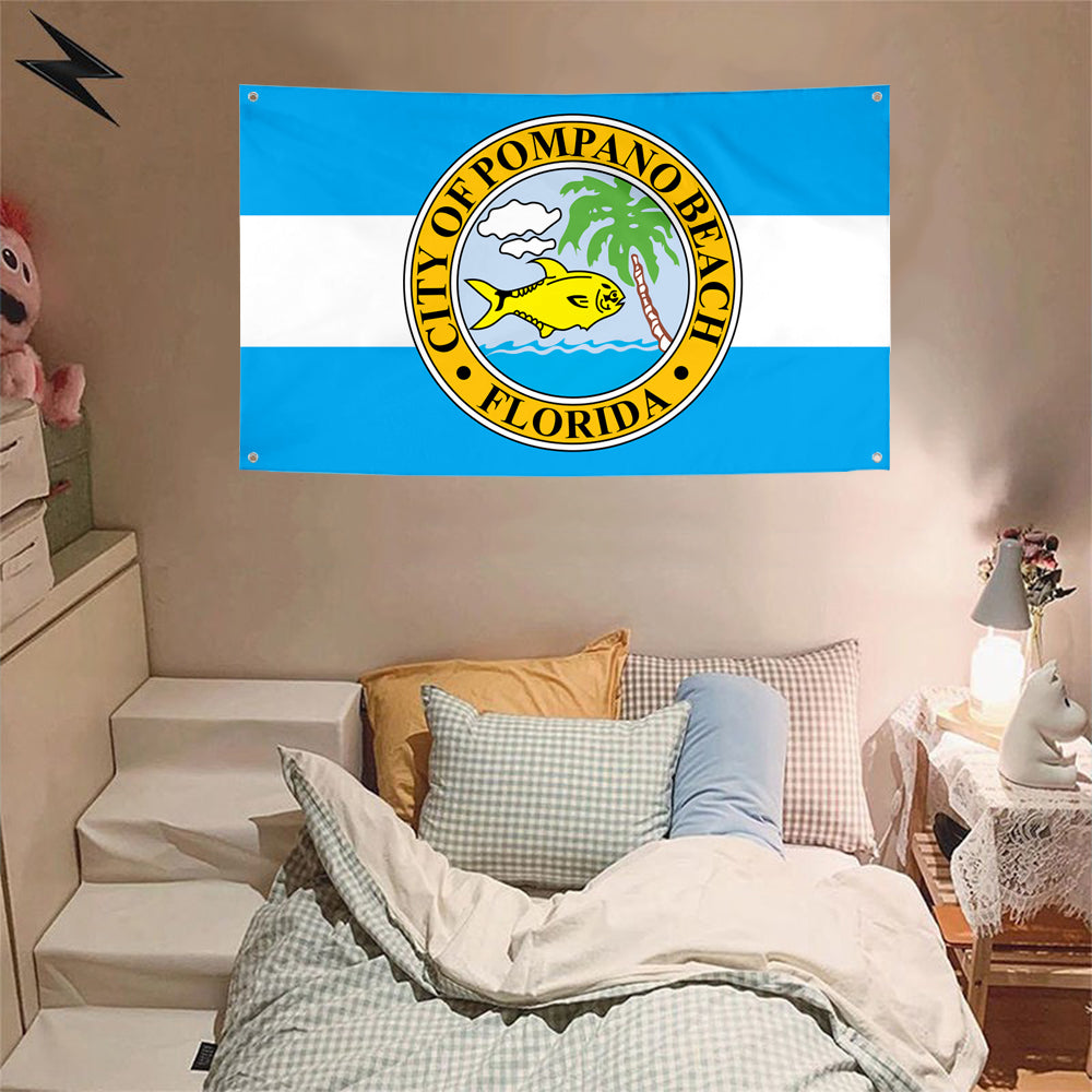 Fyon of Pompano Beach flag, Florida banner