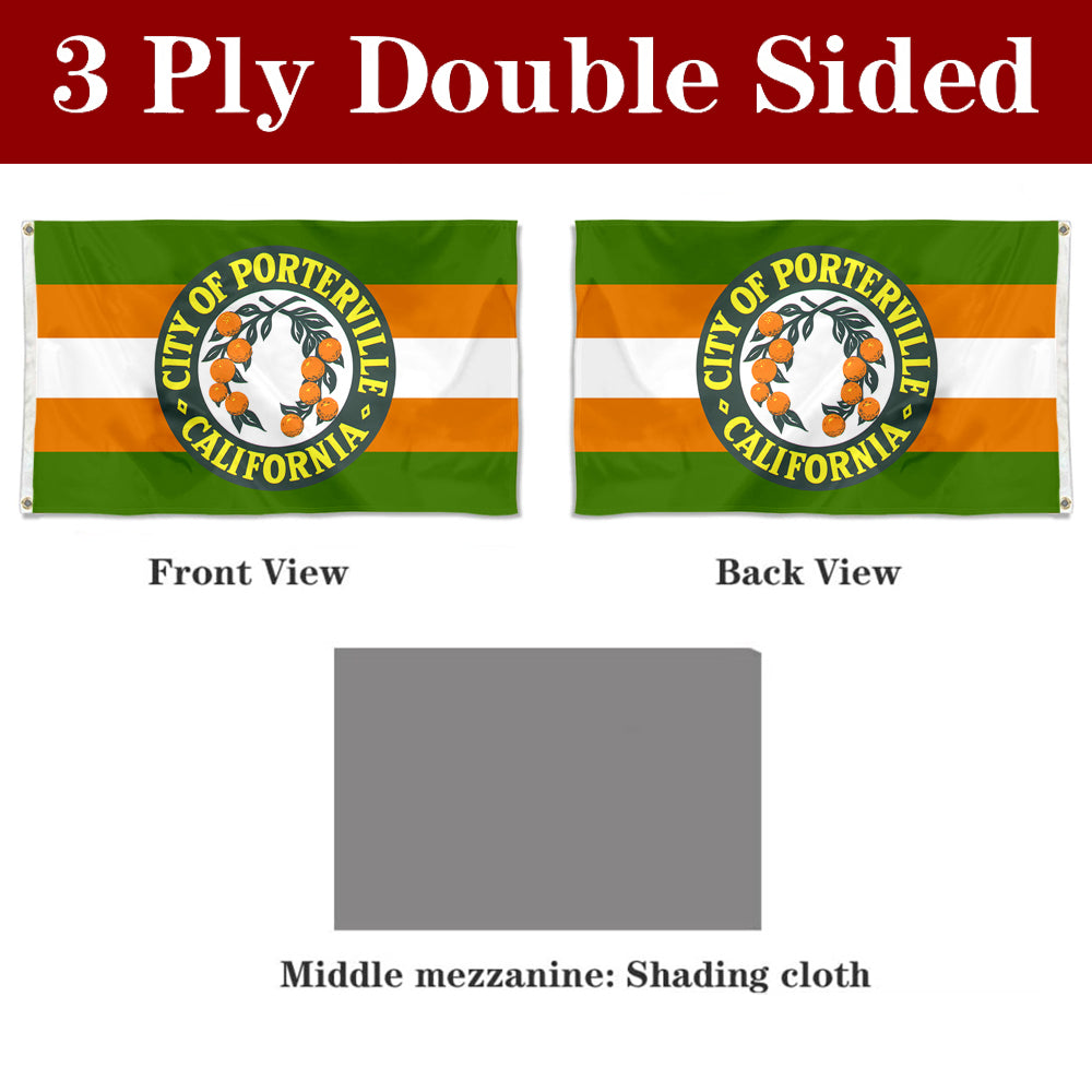 Fyon Porterville, California Flag Banner