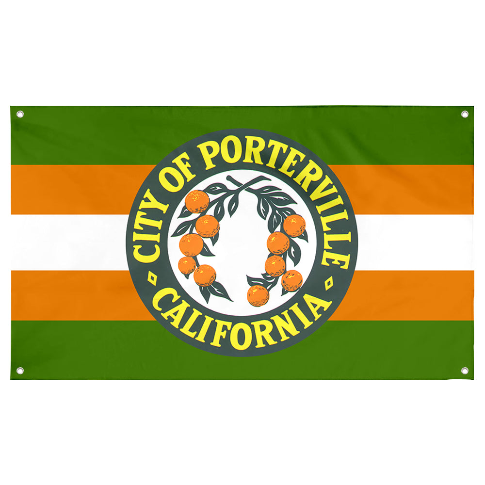 Fyon Porterville, California Flag Banner