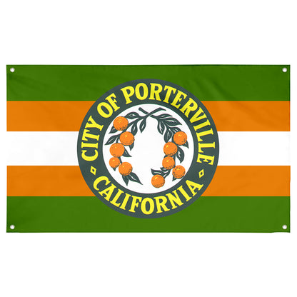 Fyon Porterville, California Flag Banner