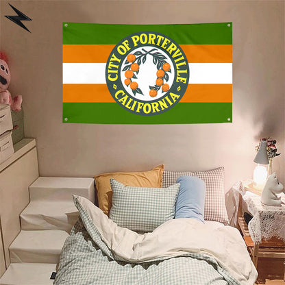 Fyon Porterville, California Flag Banner