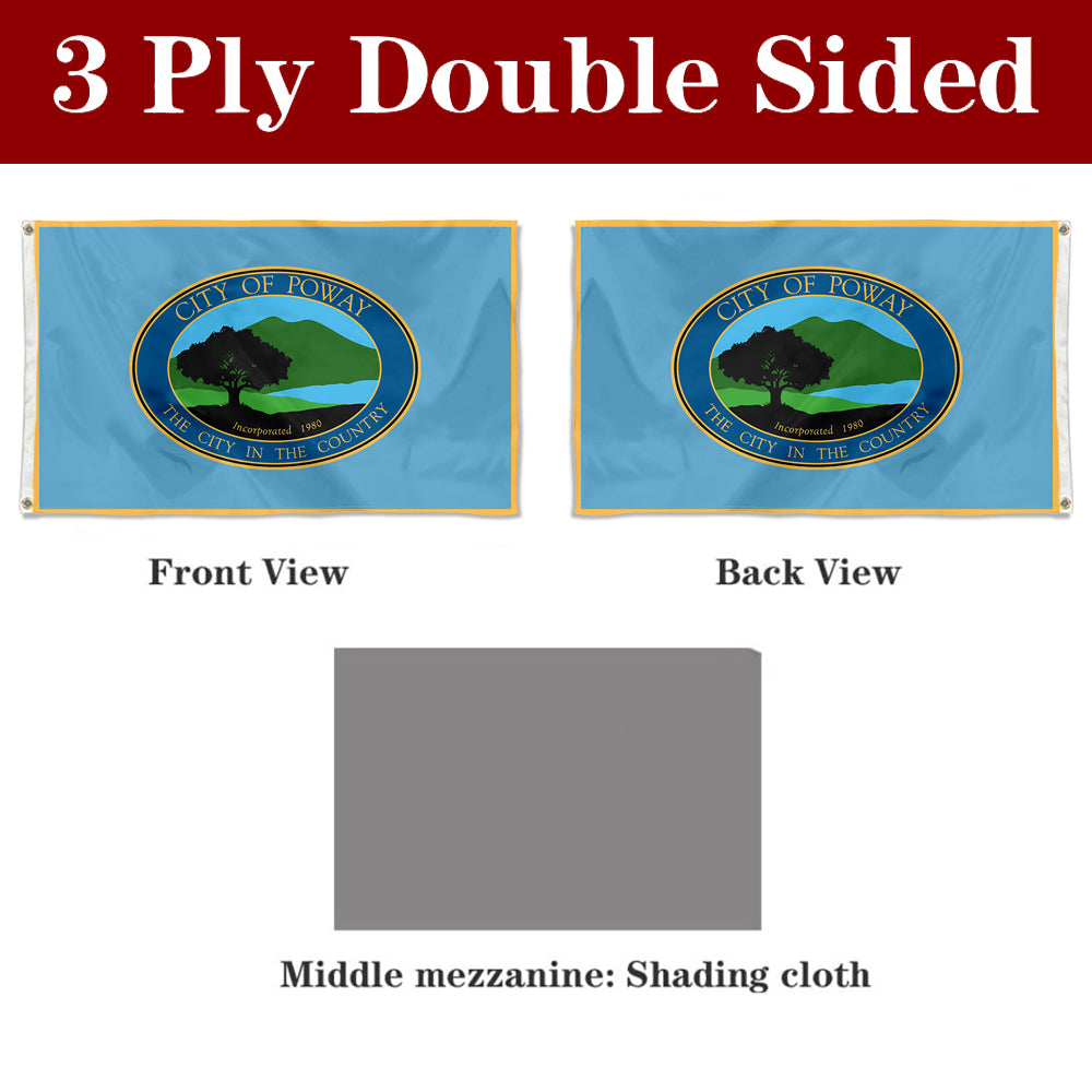 Fyon Poway, California Flag Banner