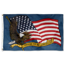 Fyon Double-sided Proud to be an American Flag Banner