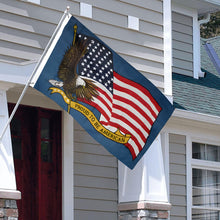 Fyon Double-sided Proud to be an American Flag Banner