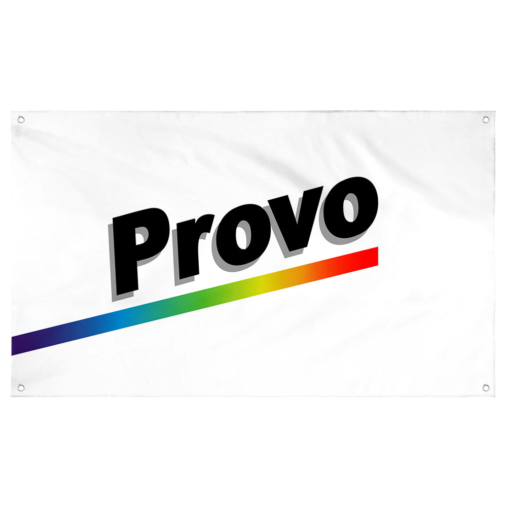 Fyon of Former flag of Provo, Utah, by Joe Jenkins flag banner