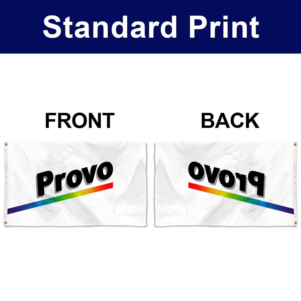 Fyon of Former flag of Provo, Utah, by Joe Jenkins flag banner