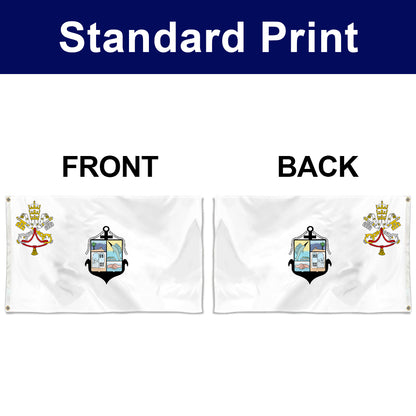 Fyon Puerto Vallarta municipality Flag Banner with the Holy See symbol