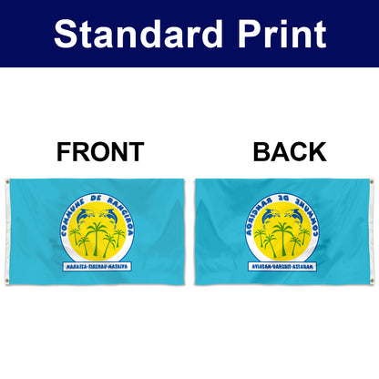 Fyon Double-sided Rangiroa, Tuamotu Islands, French Polynesia Flag Banner