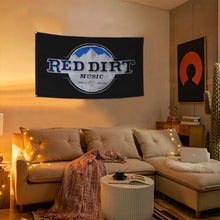 Fyon Red Dirt Music mountains Flag Indoor and outdoor banner Black