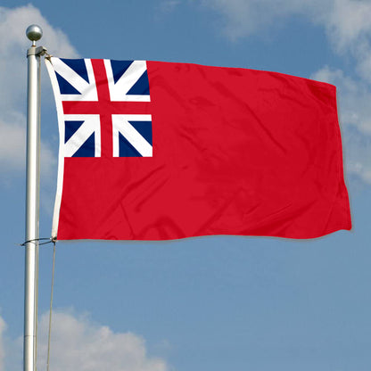 Fyon Red ensign of Great Britain (1707–1800, square canton) Flag Banner
