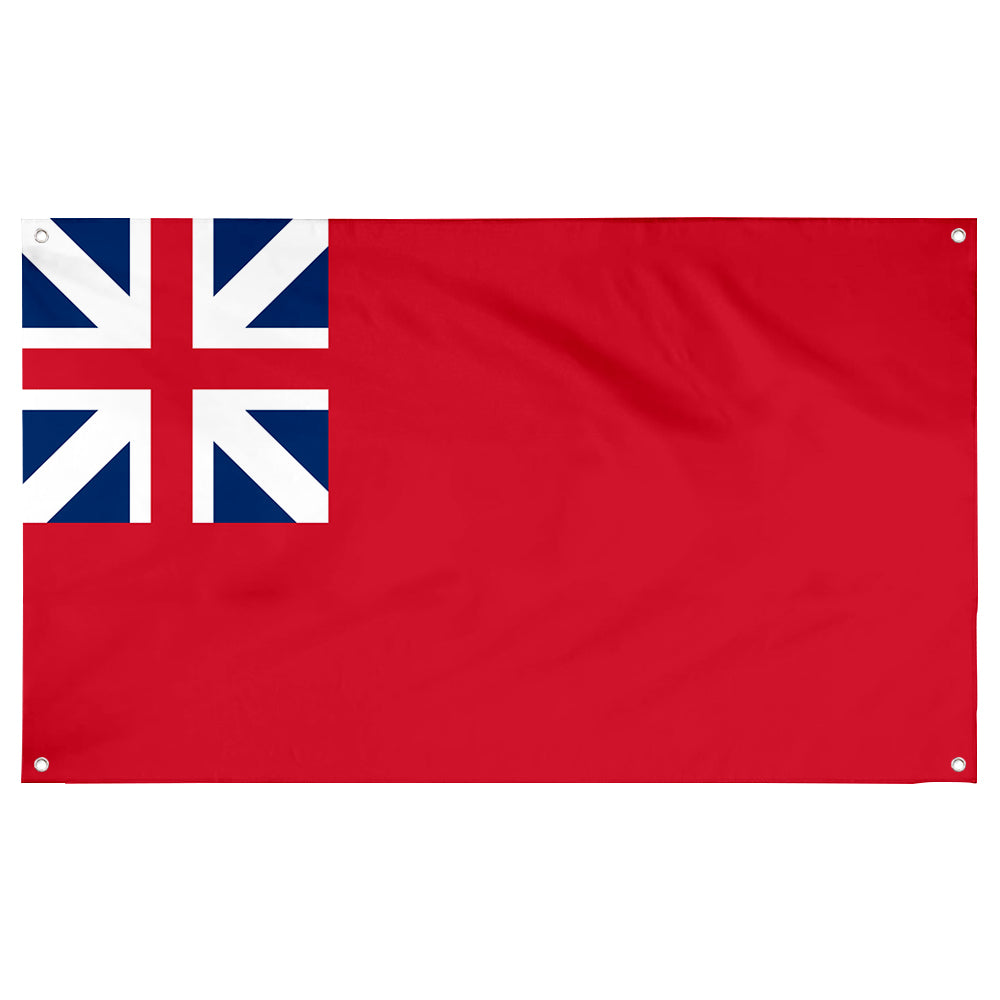 Fyon Red ensign of Great Britain (1707–1800, square canton) Flag Banner