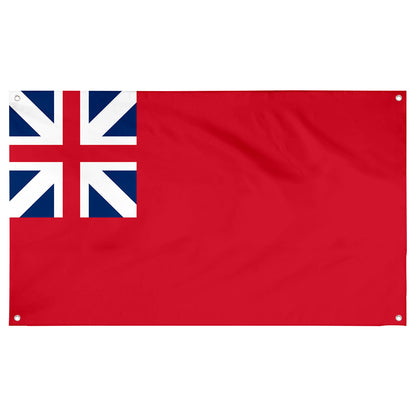 Fyon Red ensign of Great Britain (1707–1800, square canton) Flag Banner