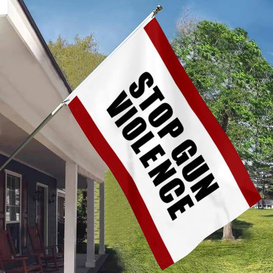 Fyon Stop Gun Violence Flag  Indoor and Outdoor Banner
